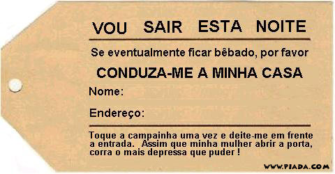 Etiqueta de bÃªbado