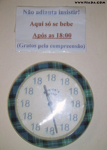 HorÃ¡rio para beber