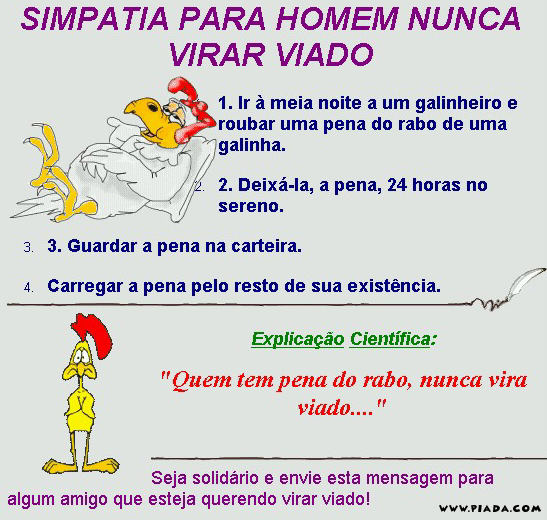 Simpatia contra viado